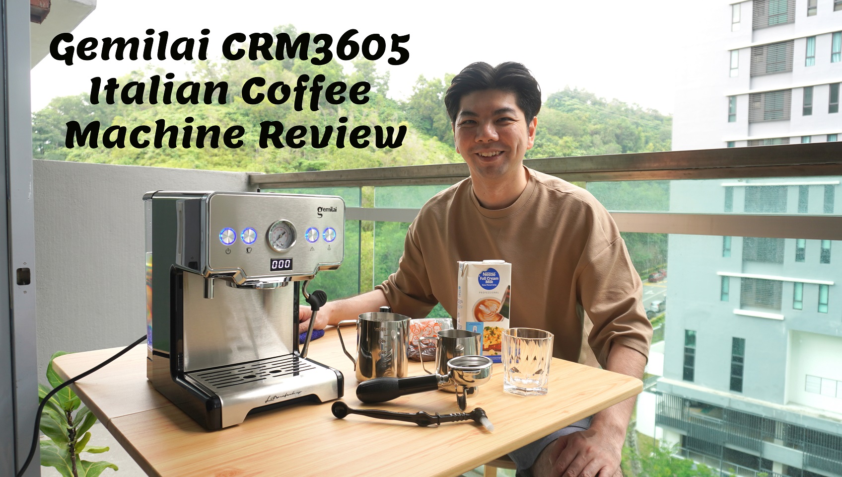 CRM3200D Professional Commercial coffee machine 15Bar professional Italian  coffee making machine 1.7L Espresso coffee maker 220v